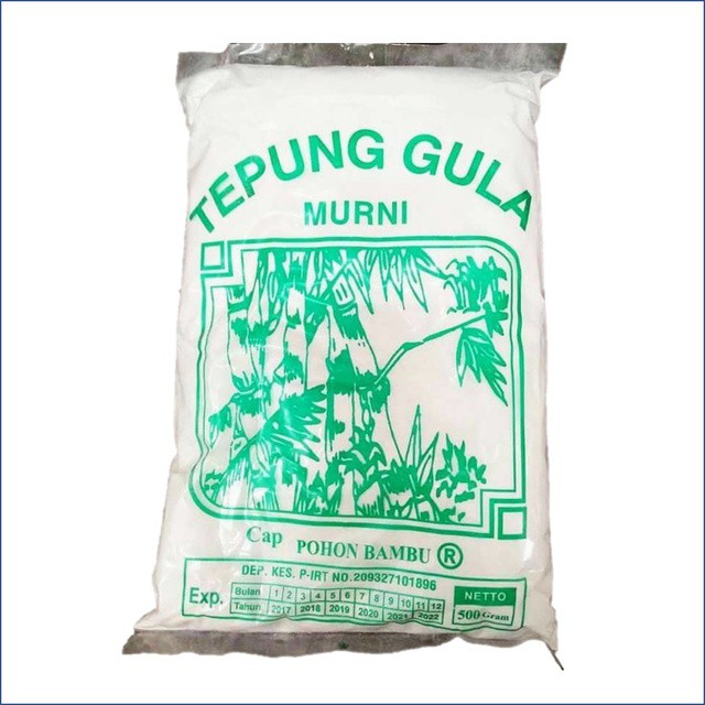 

Tepung Gula 500g/Tepung Gula Murni Cap Pohon Bambu 500g / Gula Halus 500g/ Gula Halus Gula Tabur