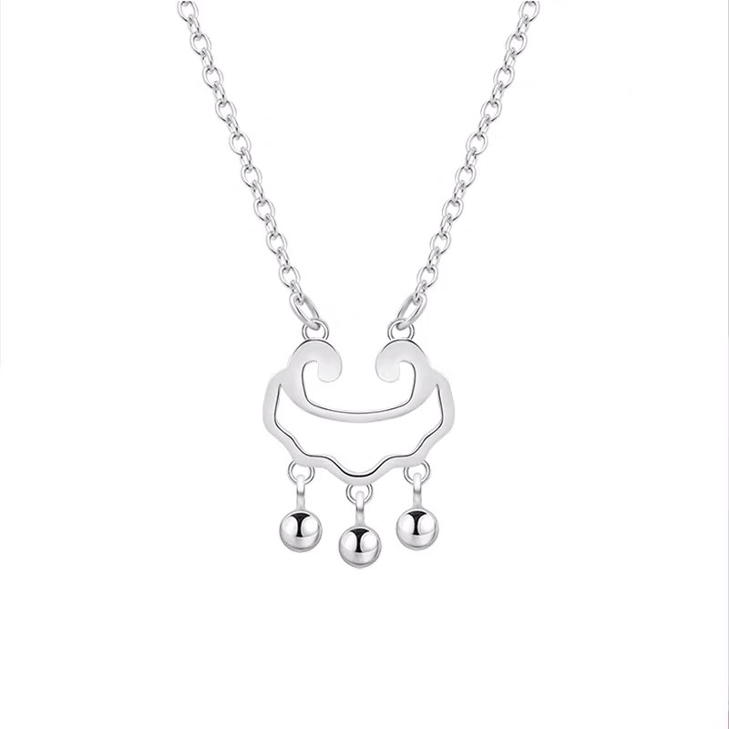 Kalung Rantai Dengan Liontin Gembok Mewah Untuk Wanita