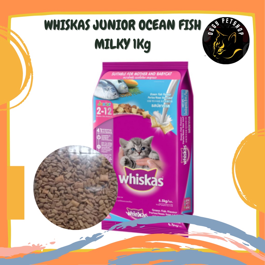 WHISKAS JUNIOR OCEAN FISH MILKY 1Kg REPACK