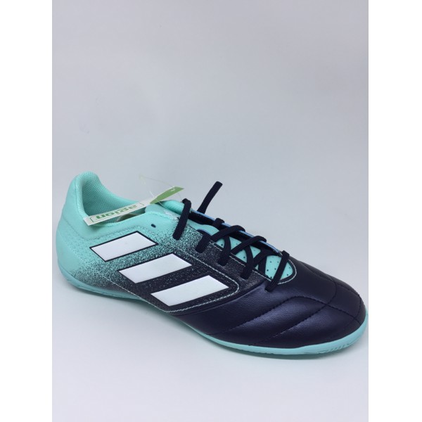 Sepatu futsal adidas original Ace 17.4 IN hijau tosca/navy new 2017