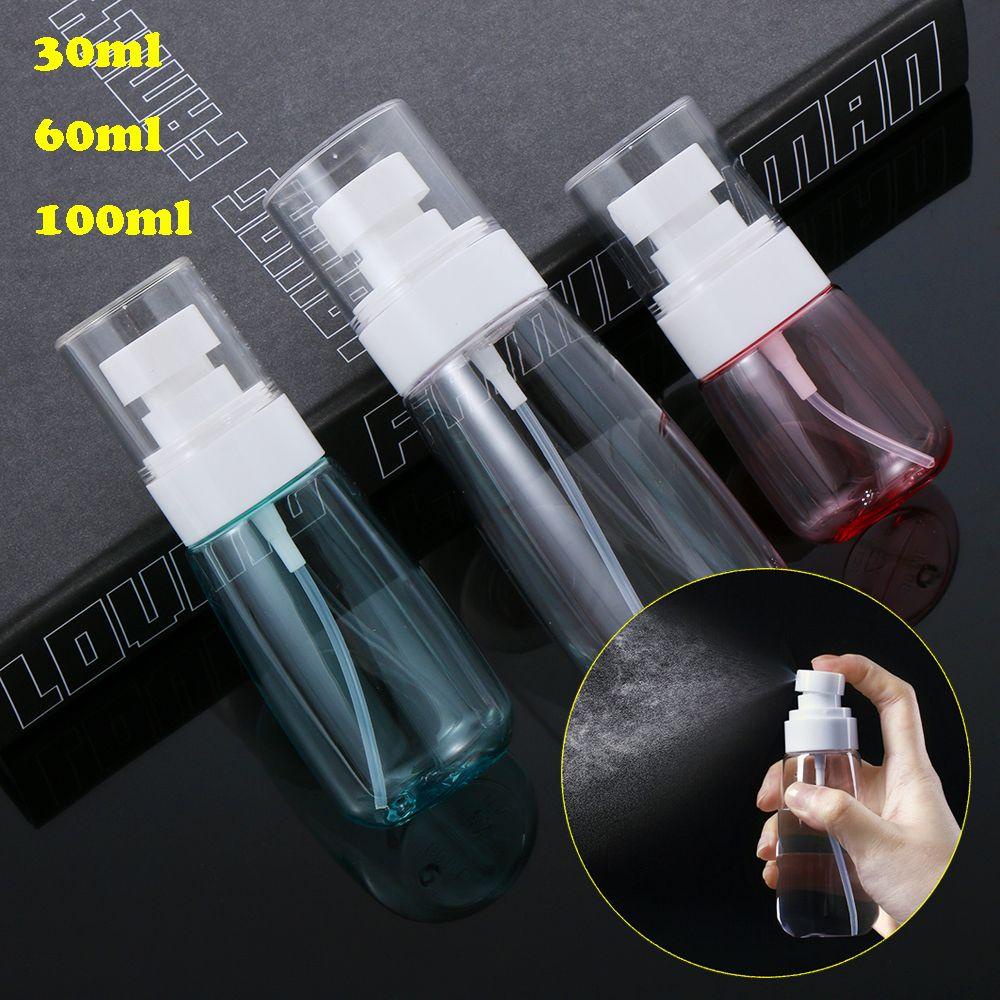 R-FLOWER 6pcs Botol Spray Kosong Clear Travel Squeeze Disinfectant bottle