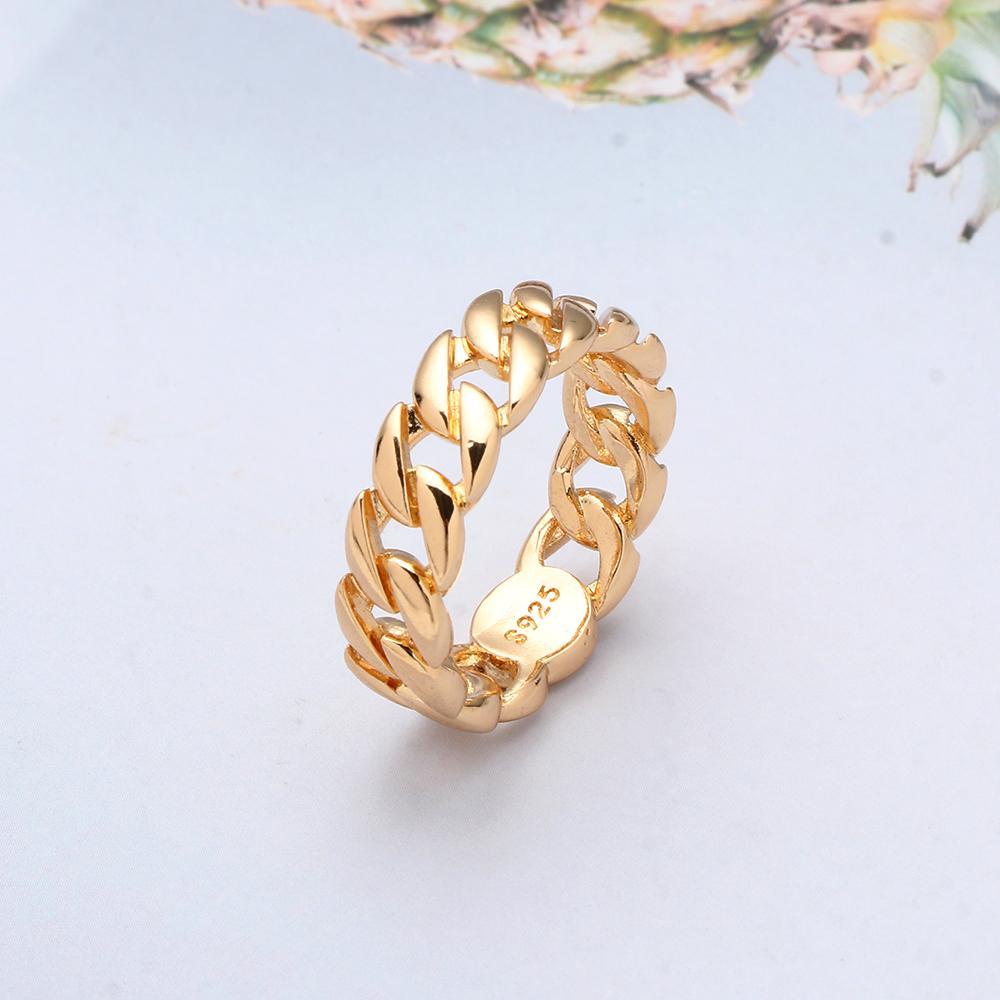 Lily Link Rantai Cincin Hadiah Pesta Wanita Pria Isi Emas Anti Karat