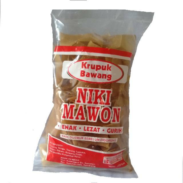 

Kerupuk Bawang "Niki Mawon" 250gr