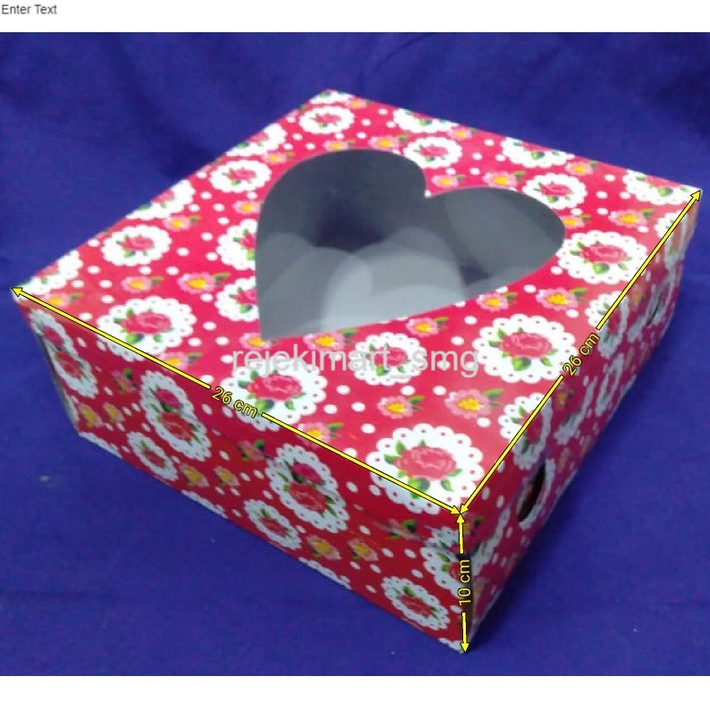 

BARANG MURAH!!!!!! Kardus/Kotak Motif Bunga Untuk Berbagai Macam Kue/Roti. Uk 26x26x10
