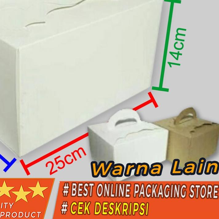 

➷ DUS KUE CANTIK / GIFT BOX ELEGAN / BOX KUE 25X25X14CM 42514 isi 5bh ➦