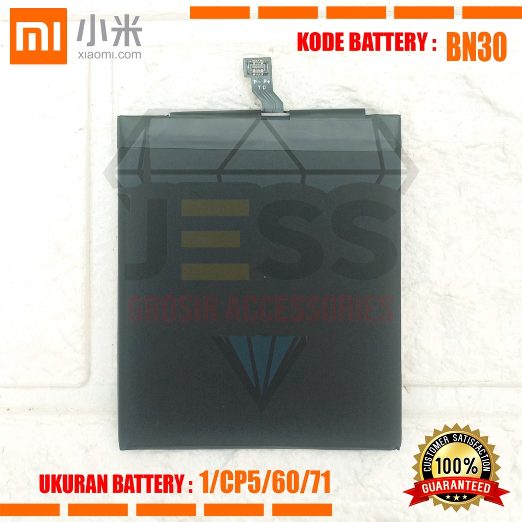 Baterai Battery Original Xiaomi BN30 &amp; BN-30 For type HP Batre Redmi 4A