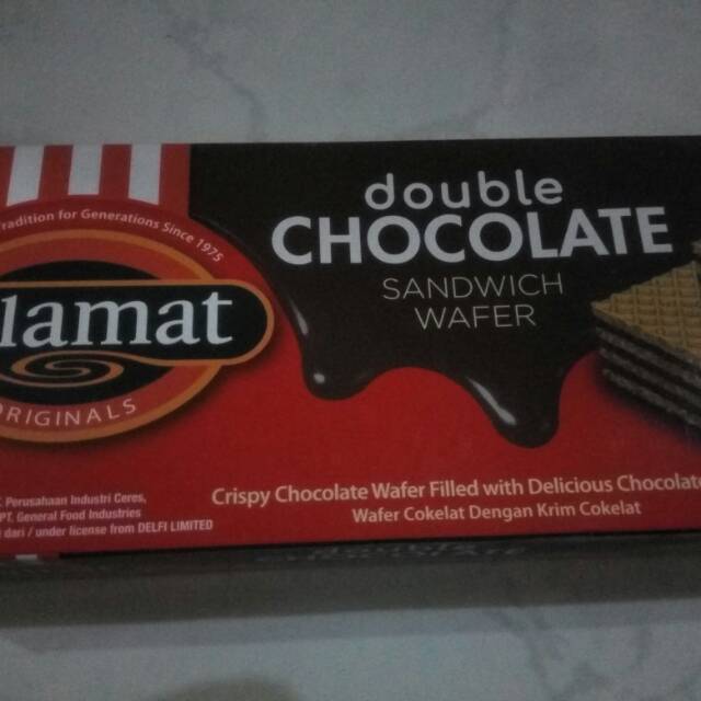 

Selamat Sandwich wafer double chocolate isi 198g