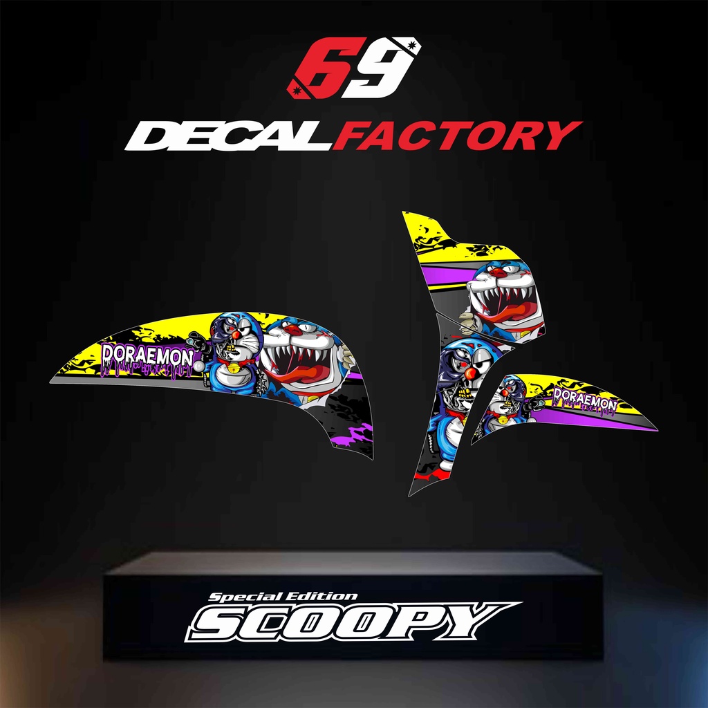 Striping SCOOPY 2017-2020 Motif Doraemon