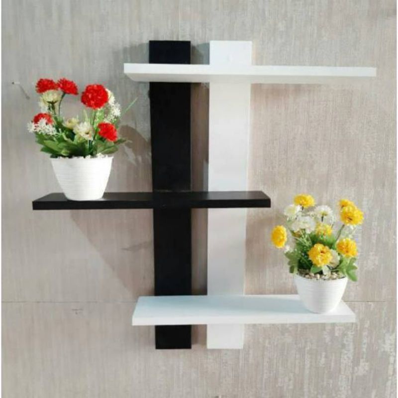 Rak dinding minimalis rak bunga