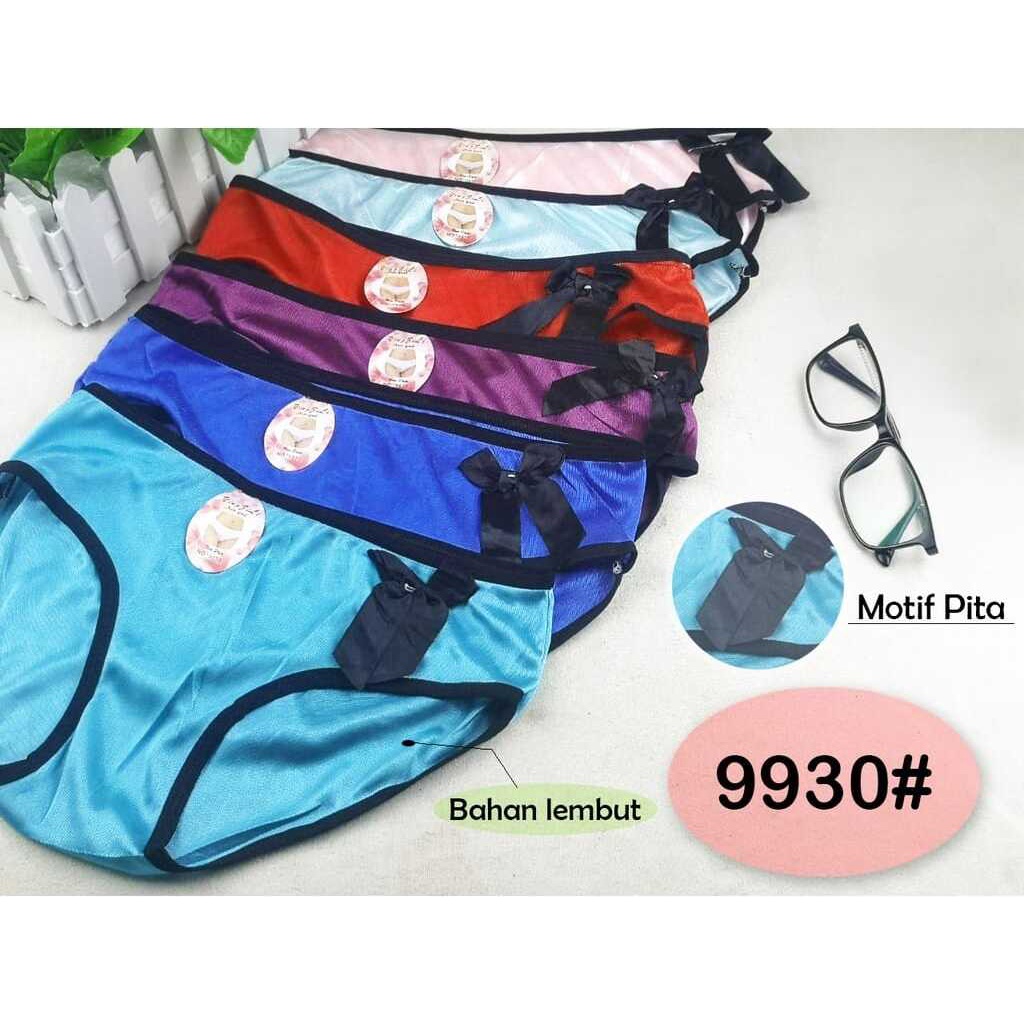 CELANA DALAM WANITA 9930 Celana Dalam Wanita Motif Pita Fashion Korea Import Murah Surabaya