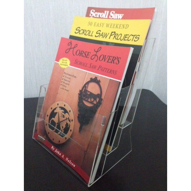 

Acrylic display brosur uk A4 3 susun