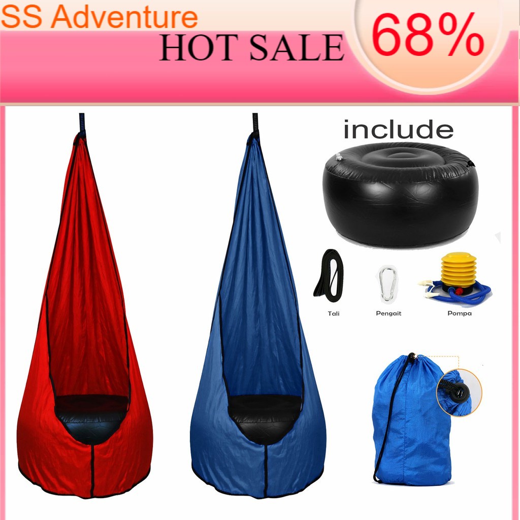 ayunan Hammock set MTG Free Bantal+Pompa+carabinner Deskripsi Termurah Ayunan Hammock DY001 Matougui