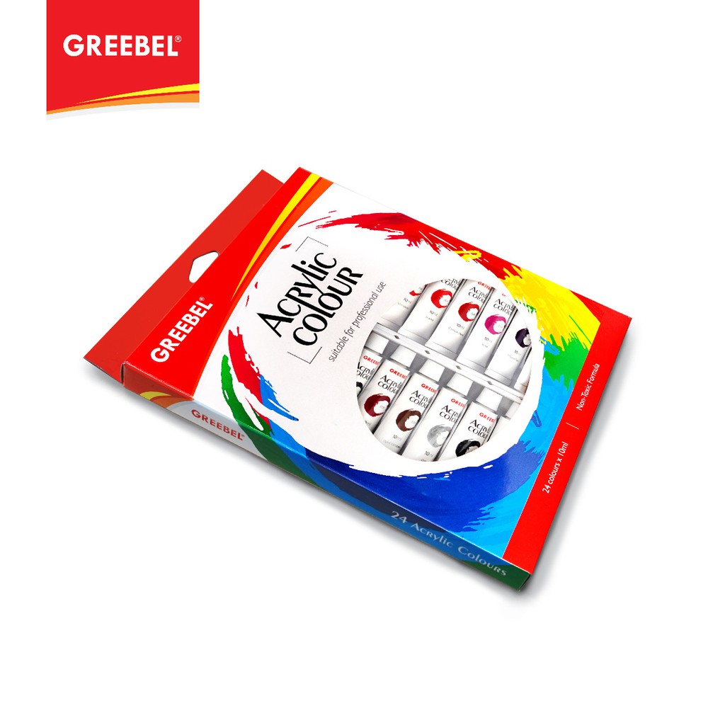 GREEBEL Cat Akrilik / Acrylic Colour / Acrylic Paint 10ml (24pcs/box)