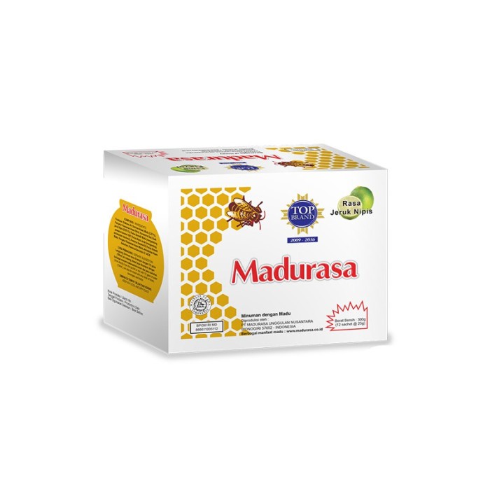 

madu- madurasa jeruk nipis sachet 12x25 gr - box -madu.
