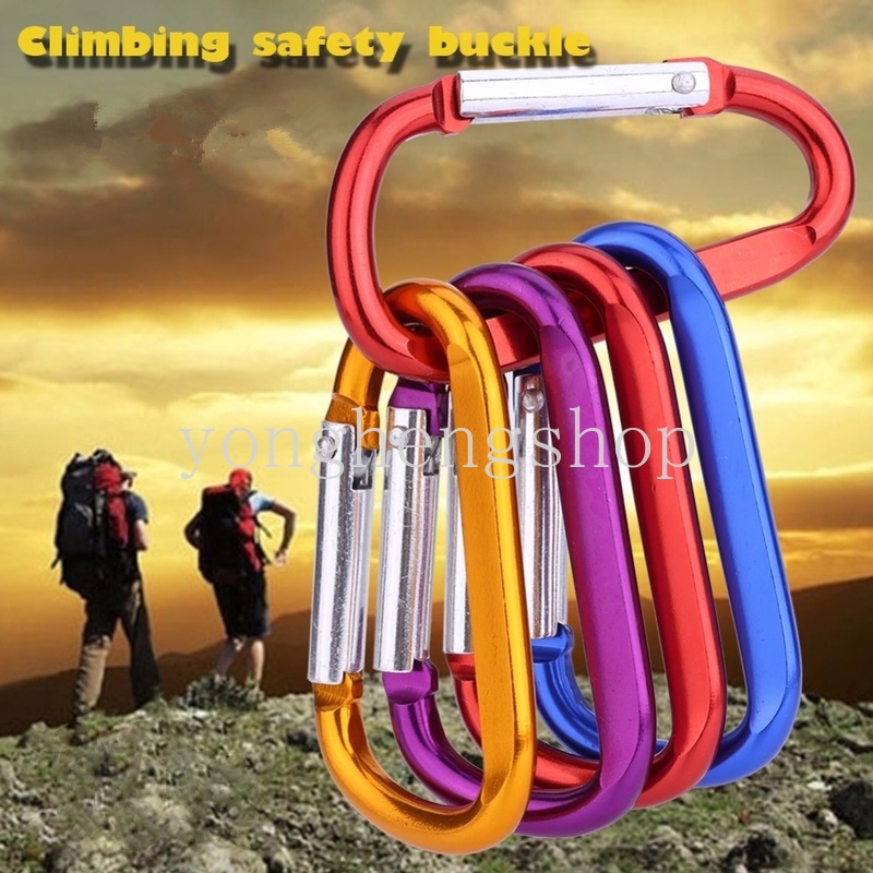 Gantungan Kunci Carabiner Mini Bahan Aluminum Alloy Untuk Camping