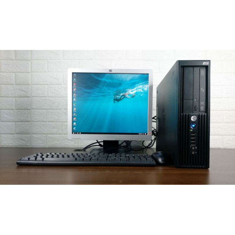 Paketan PC Server Workstation HP Z210sff Core i7 Gen2 Ram 4GB HDD 500GB Lcd 17in Kotak Berkualitas