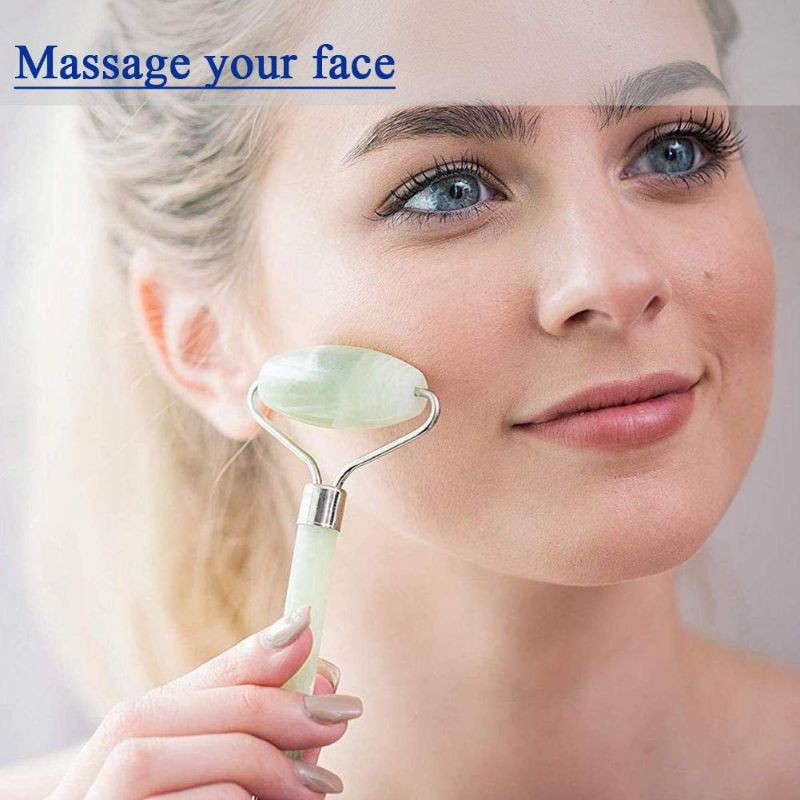 ALAT PIJAT MUKA WAJAH JADE ROLLER MASSAGER FACIAL MASSAGE BATU