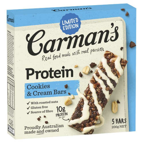 

Carman's Gourmet Protein Bars - Cookies and Cream