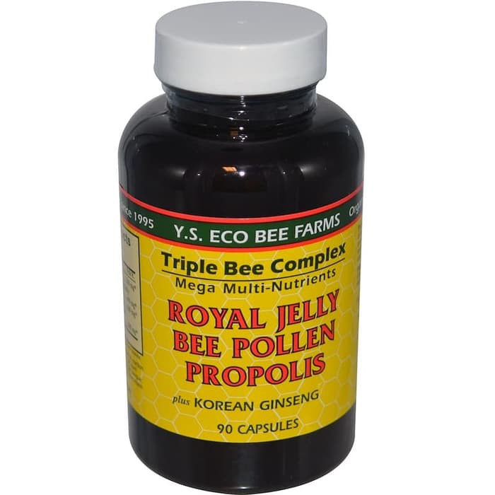 Y.S. Eco Bee Farms Royal Jelly Bee Pollen PropolisPlus Korean Ginseng