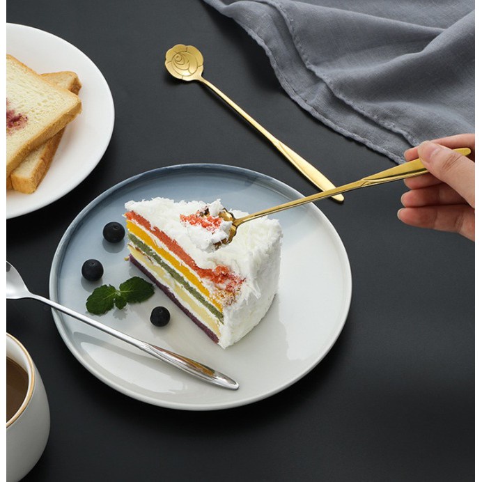 Sendok Teh Bunga Stainless Steel Cantik dan Unik New