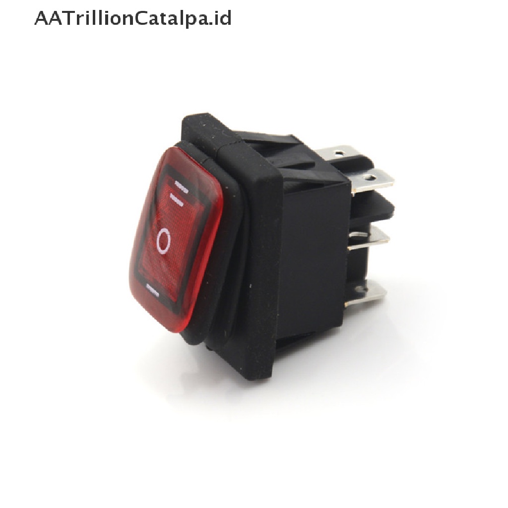 Aa Saklar Rocker Switch 3 Posisi 6Pin DC 12V Anti Air Dengan Lampu LED Untuk Mobilperahu