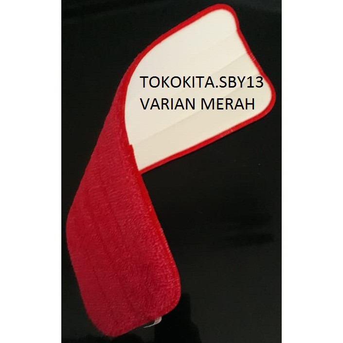 OSHIYAMA Refil Pel Merah (Jumbo) Microfiber Alat Pel dan HOLDER