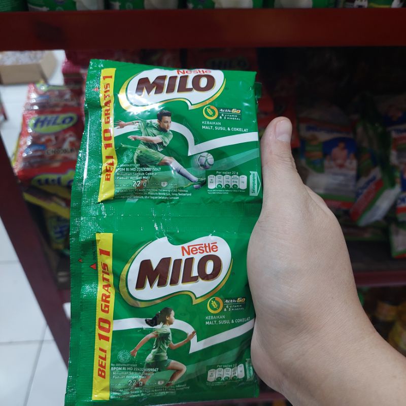 

Milo Nestle Coklat Renteng (10 sachet + bonus 1 sachet selama persediaan masih ada)