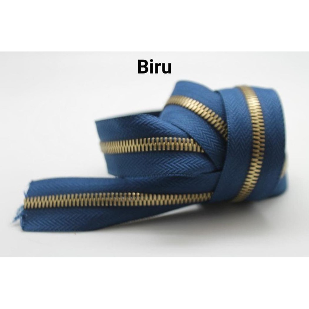 

Dijual Zipper / Resleting no. 5 Gerigi ATG Biru Diskon