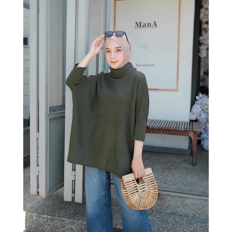 Blouse Import Rajut Knit