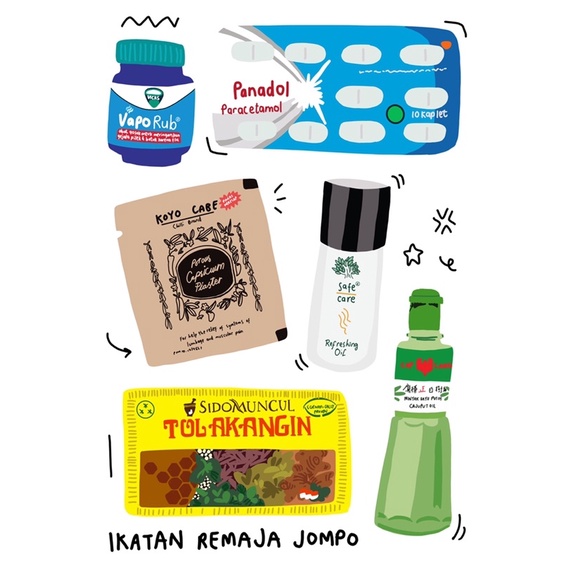 sticker sheet remaja jompo friendly