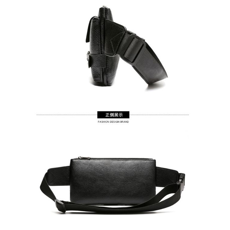 TAS SELEMPANG PRIA MANE TA042B5 PREMIUM KULIT HITAM BAHU SHOULDER SLING BAG MEN IMPORT BATAM MURAH