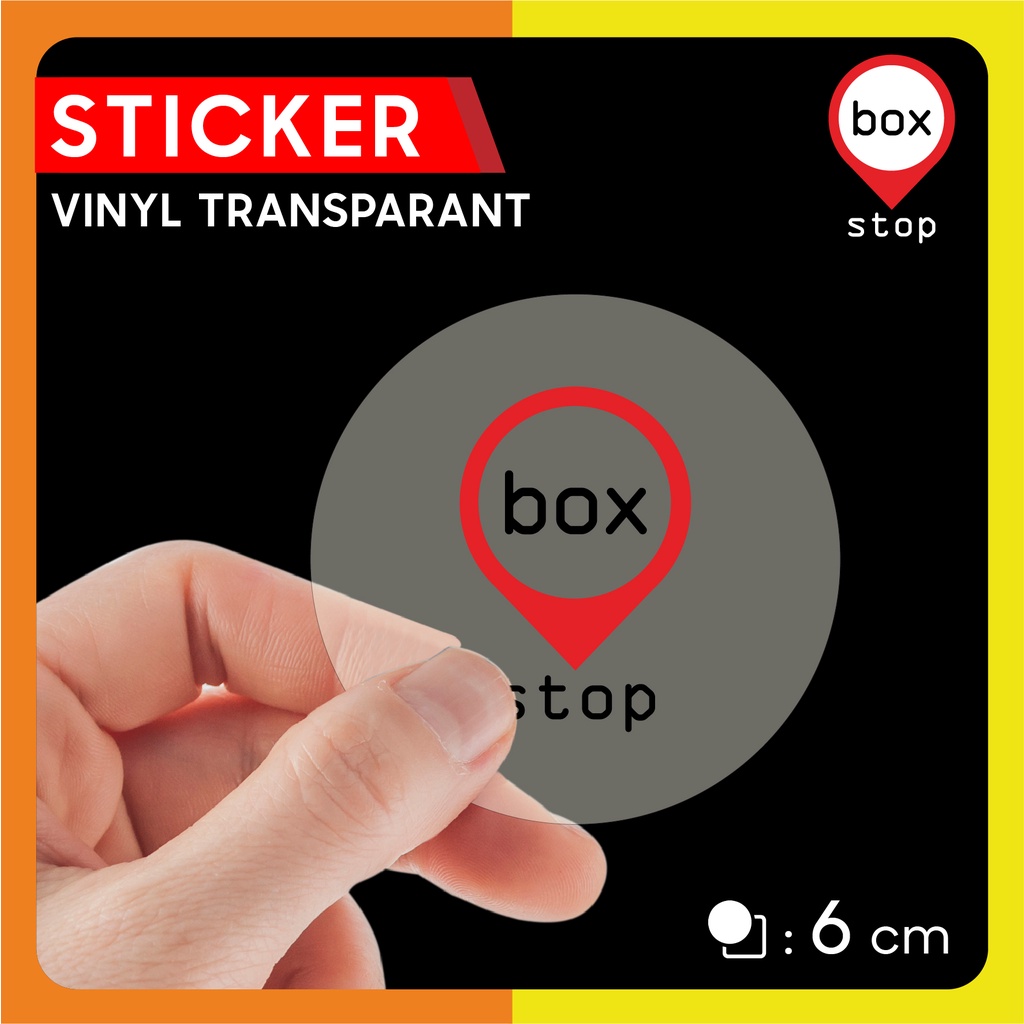

Stiker Label Transparant Bening | D: 6 (35 pcs)