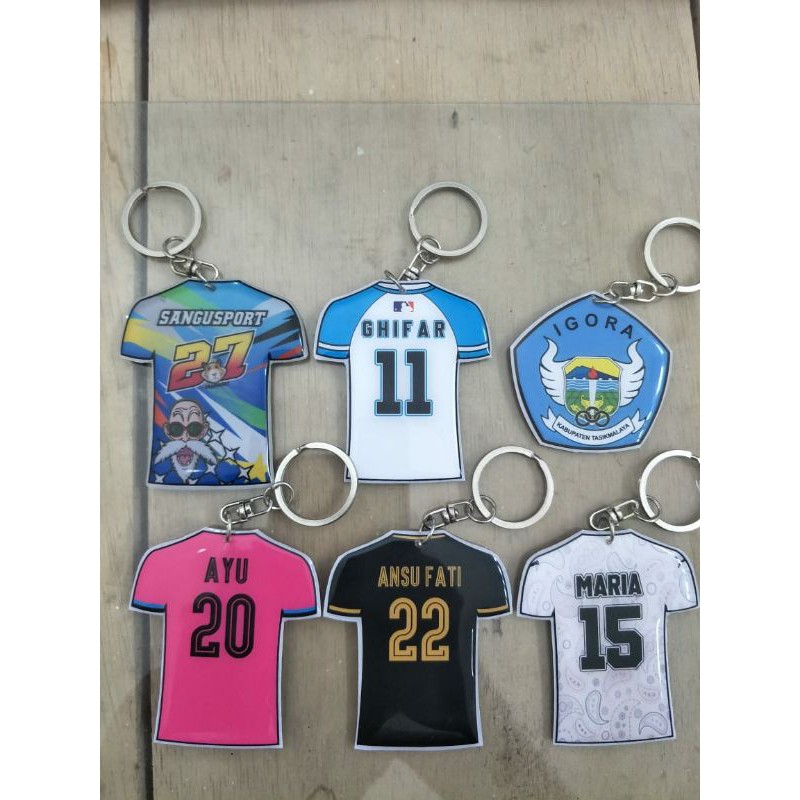 Gantungan Kunci Jersey Custom Satuan