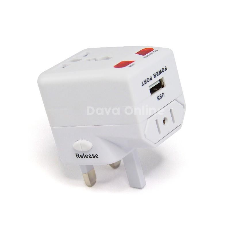 PROMO ADAPTOR CHARGER UNIVERSAL- USB PORT DAN FUSE SERI TERBARU-STEKER MULTIFUNGSI MURAH - TEKNO KITA