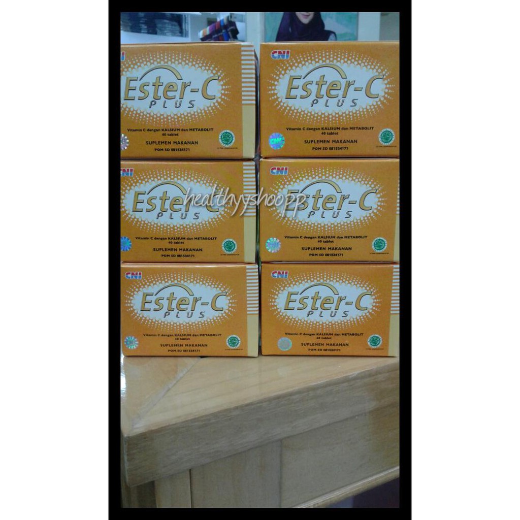 Ind Ester C CNI 1 box isi 40 tablet (STRIP BUKAN BOTOL) PRODUK TERBATAS Kode 772