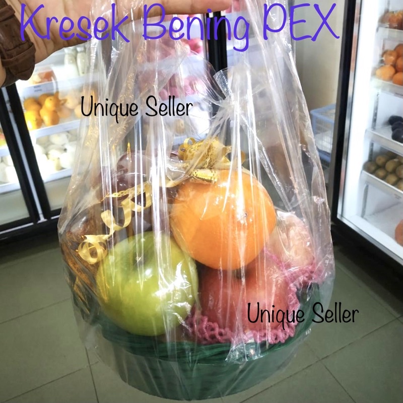 Kresek Bening PE PEX Uk 30 35 BAWANG / Kantong Plastik Bening Transparan PE PEX 30 35 merk Bawang / Kantong Kresek Bening 30x57 35x63