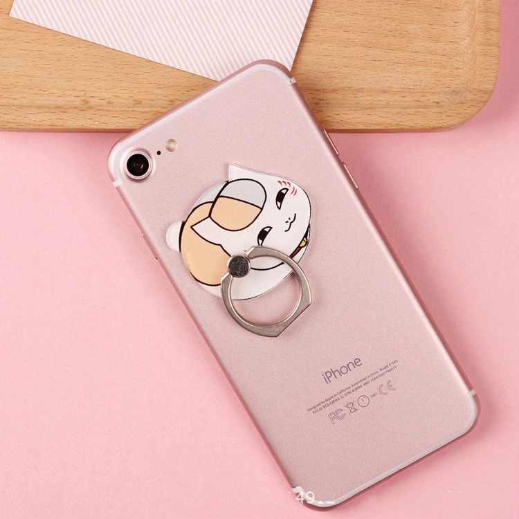 1pc Finger Ring Universal Phone Holder Lucky Cat Shape