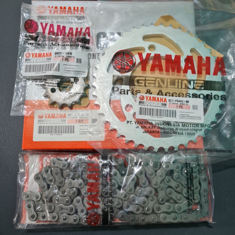 Gear Set Gir Paket Rantai Roda Kit Yamaha Vixion Old Lama 3C1