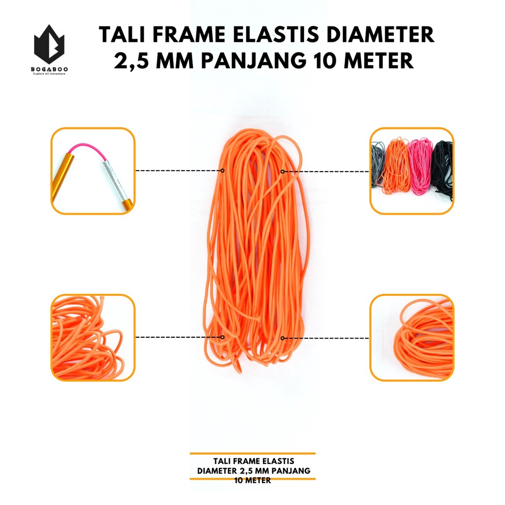 Tali Frame Elastis - Tali Karet Frame