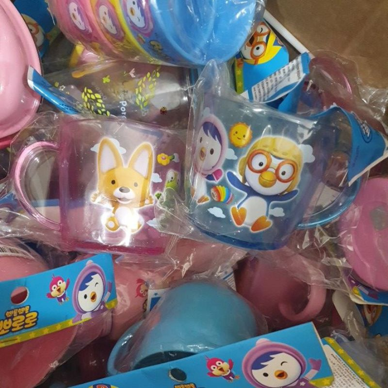 Gelas minum anak pororo/gelas pororo/gelas pororo original