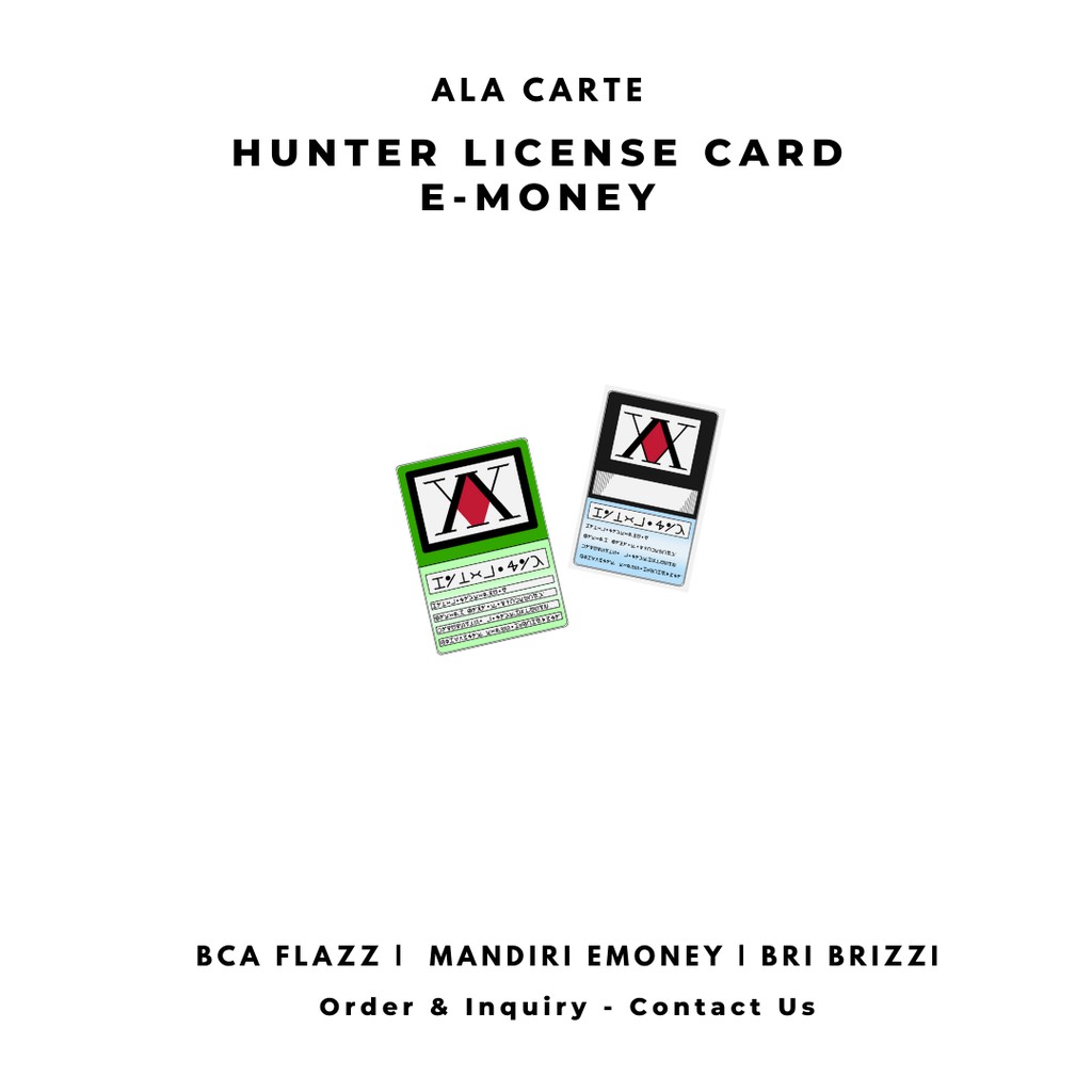 E-money Hunter x Hunter (Hunter License Card)