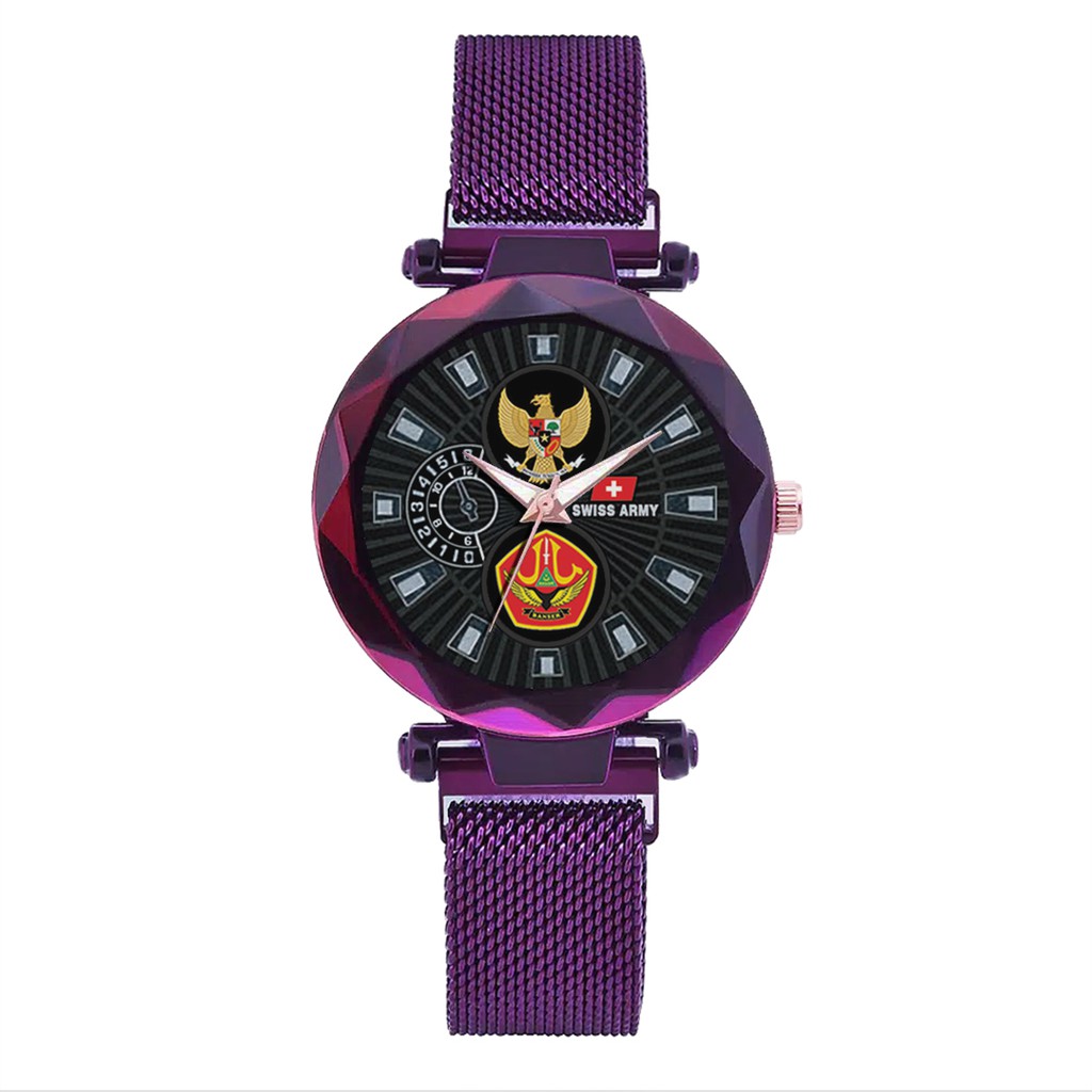 Jam Tangan Wanita Custom - GARUDA-BANSER Free Box &amp; Batre Cadangan