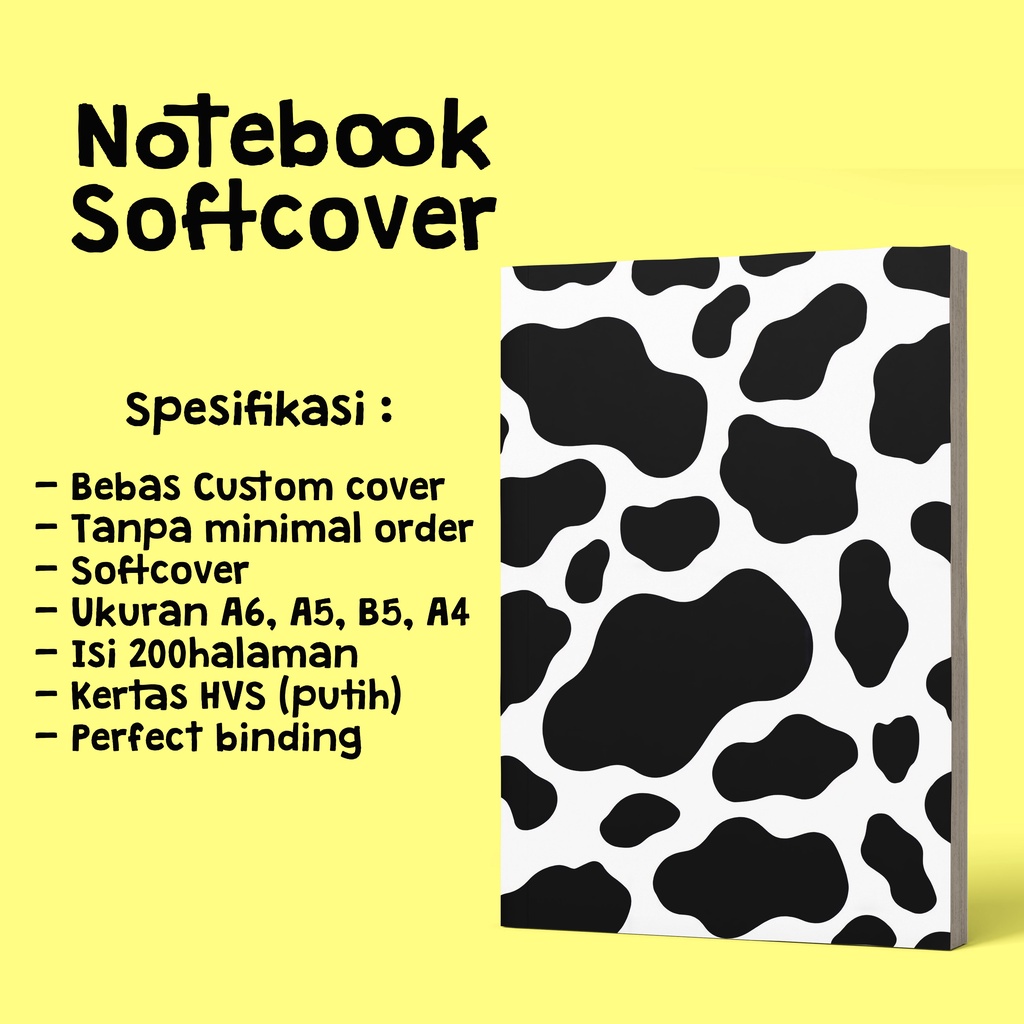 

Notebook Softcover Custom | Notebook 100 Lembar murah | Notebook Custom Satuan | Souvenir Notebook