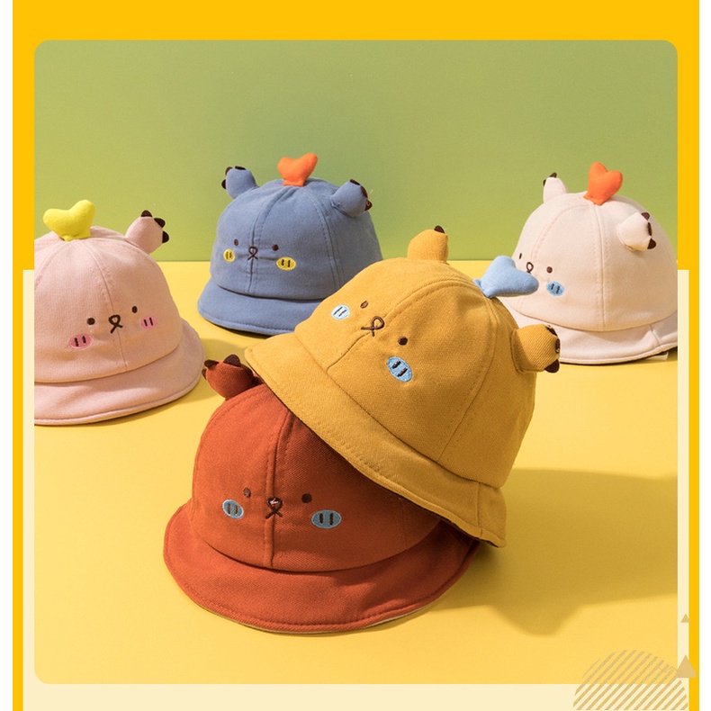 Topi Bucket Bayi Topi Anak Bayi Import Victori Fashion Baby Bucket Hat