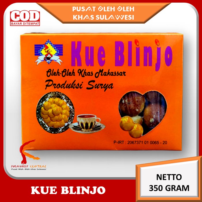 

Kue Blinjo SURYA khas sulawesi 350 gr