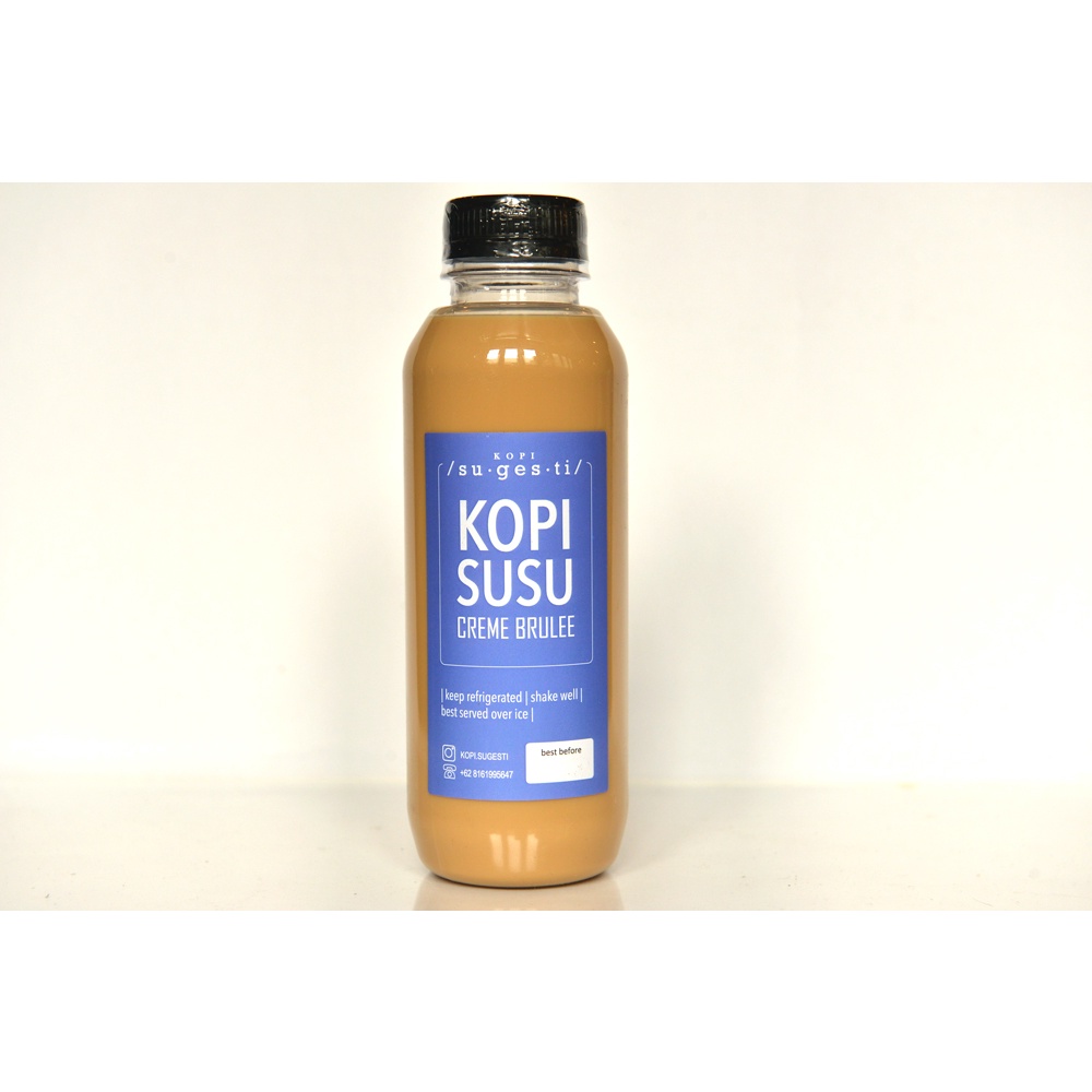 

Minuman Kopi Susu Creme Brule Kemasan Botol 200ml/500ml/1000ml