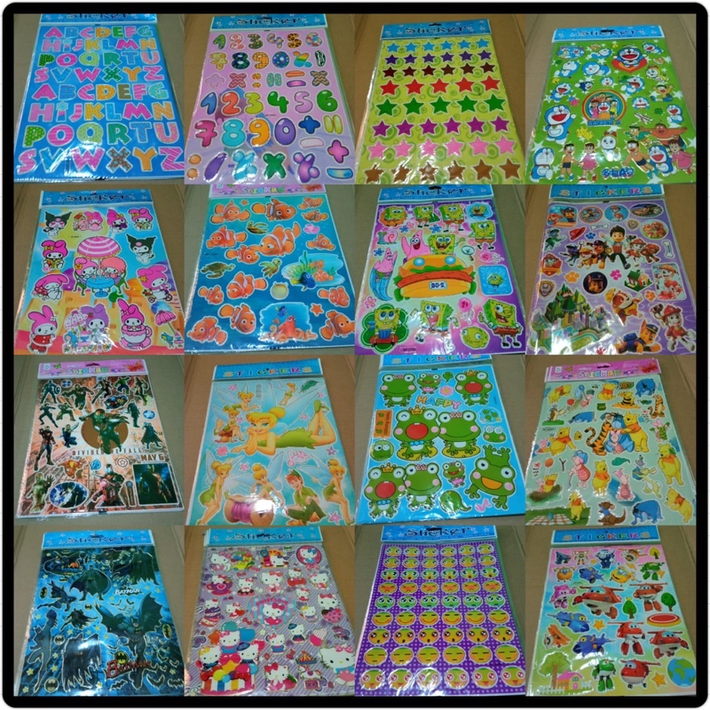 

stiker laser kartun