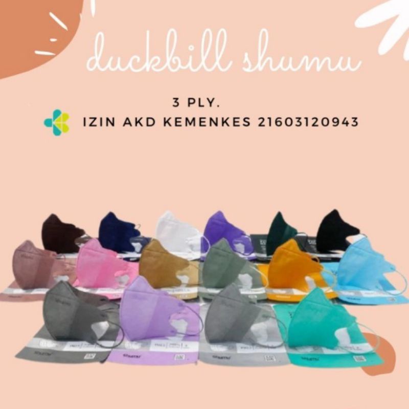 (ecer)MASKER DUCKBIL GARIS WARNA WARNI SUDAH IZIN KEMENKES RI