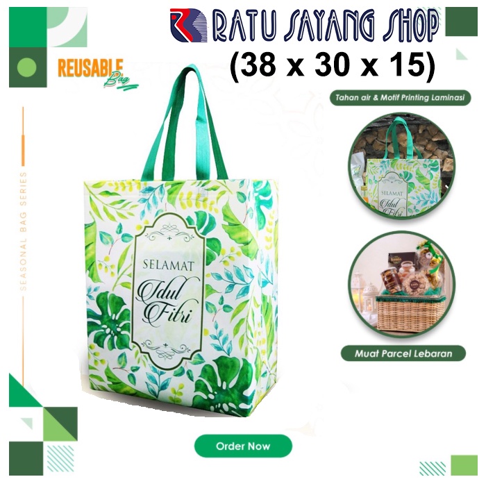

GOODIE BAG LEBARAN| TAS HANTARAN| TAS IDUL FITRI LAMINASI (38X30X15)