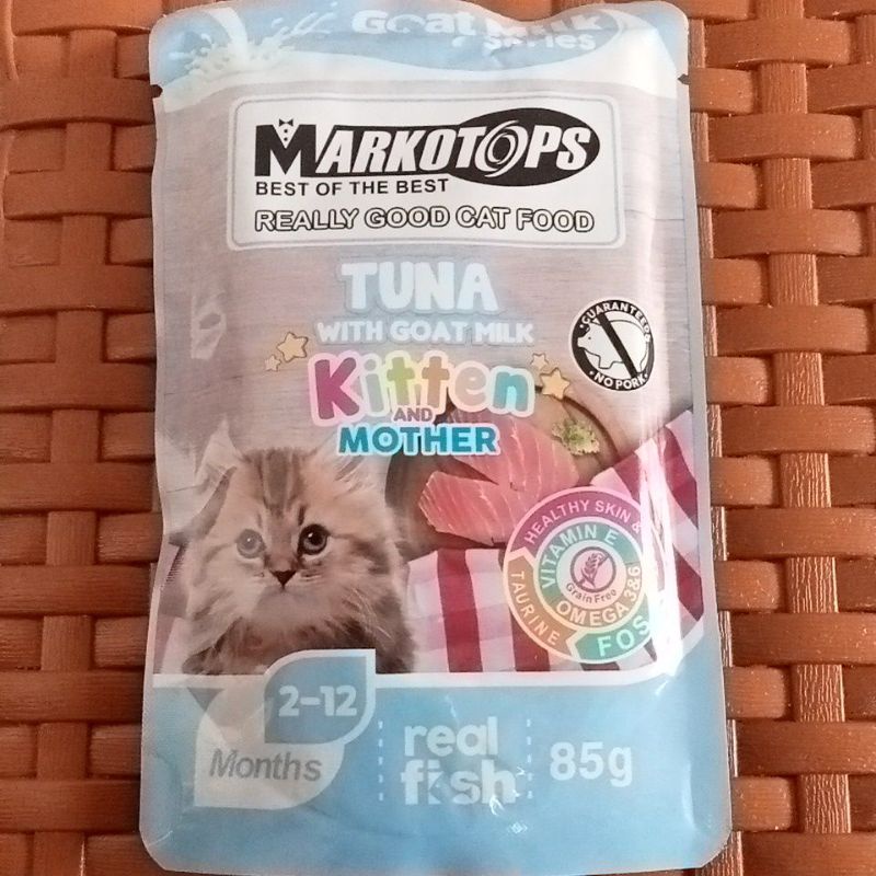 Wet Cat Food MARKOTOP Kitten Tuna 85G - Makanan Kucing Basah